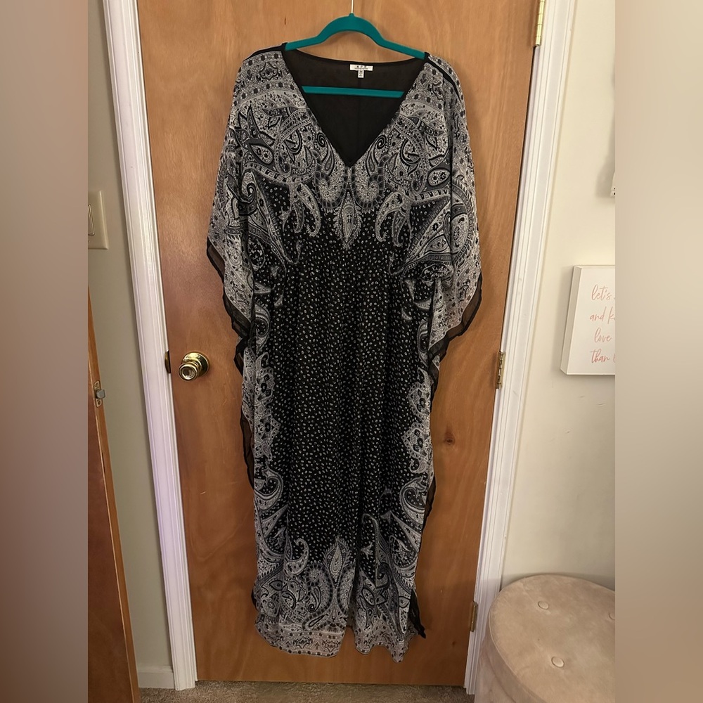 Plus Size, Patterned Dress, 3X